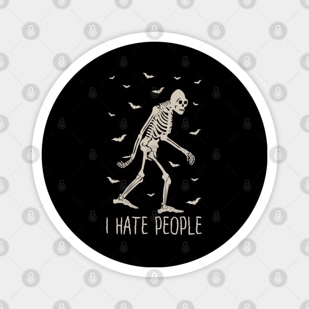 Bigfoot I Hate People Magnet by Tesszero